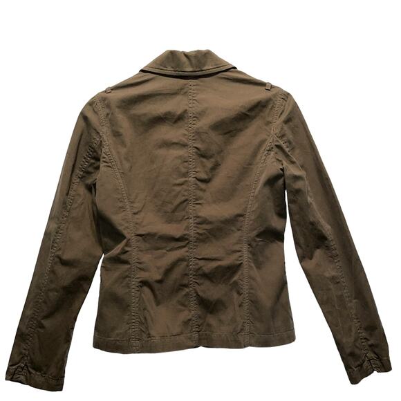 Vince Military Utility Olive Blazer Jacket size 6 - Picture 3 of 7